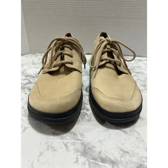 Easy Spirit Womens Shoes 10M Estracery Cream Suede Nubuck Lace Up Casual Comfort - Picture 2 of 9